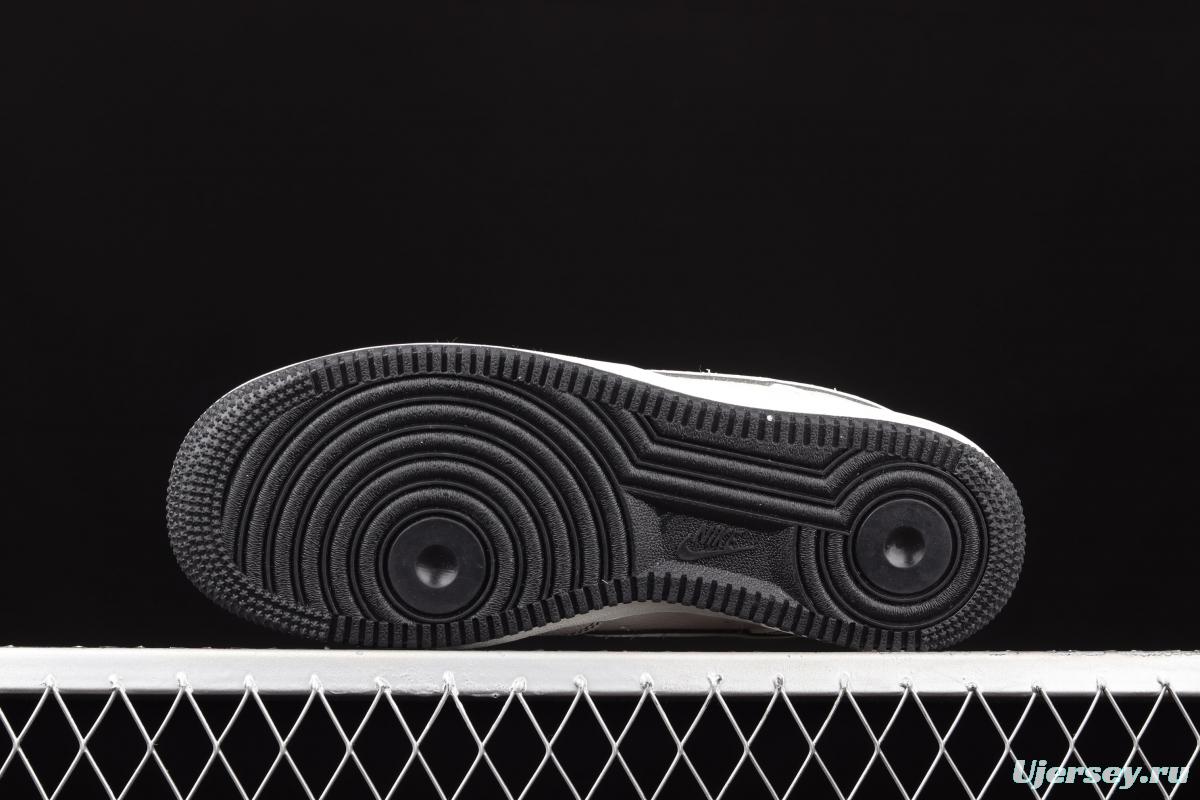 Stussy x NIKE Air Force 1 Low Stussi co-named rice black reflective low-top casual board shoes UN1635-702