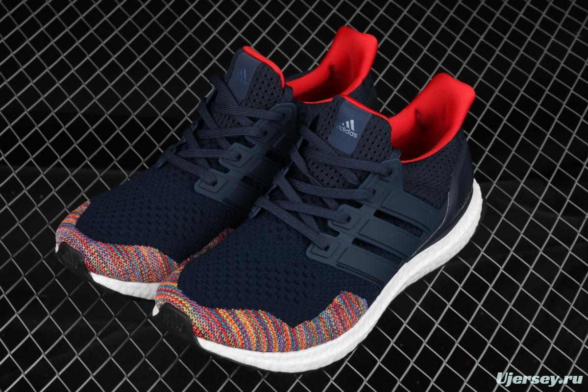 Adidas Ultra Boost 1.0 Multicolor Toe BB7801 colorful woven breathable cushioning running shoes