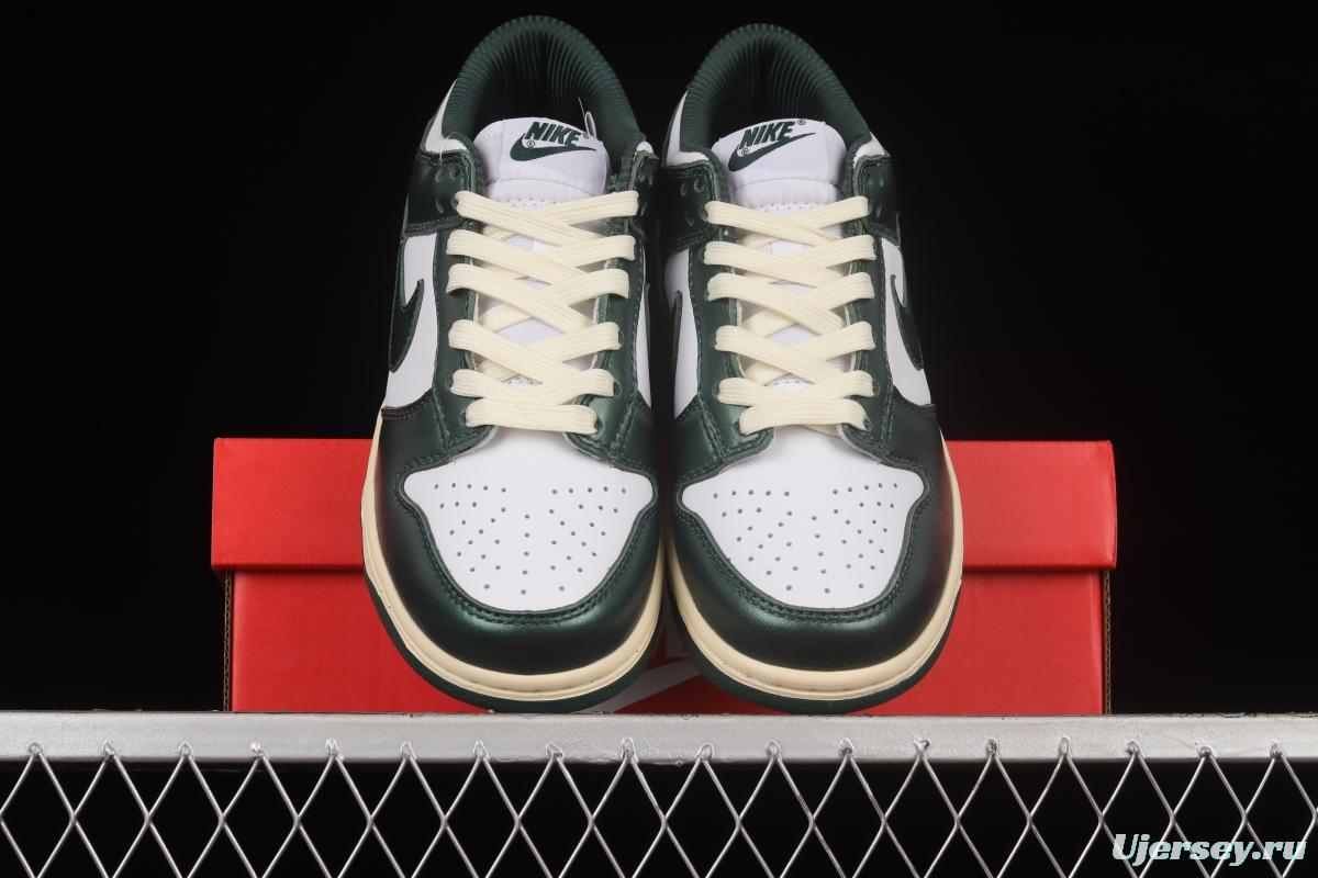 NIKE SB DUNK Low Vintage Green Navy Green Distressed SB Buckle Backboard Fashion Casual Sneakers DQ8580-100