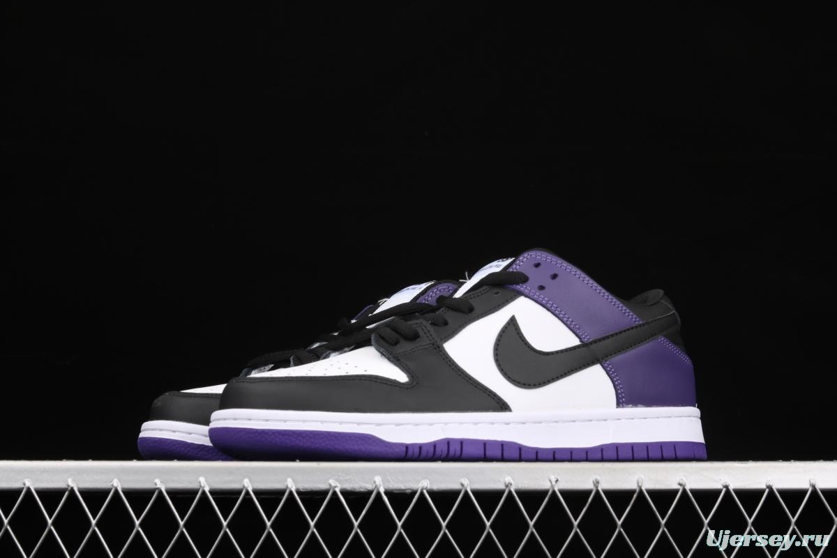 NIKE SB DUNK Low Court Purple black and purple North Carolina low-top leisure sports skateboard shoes BQ6817-500