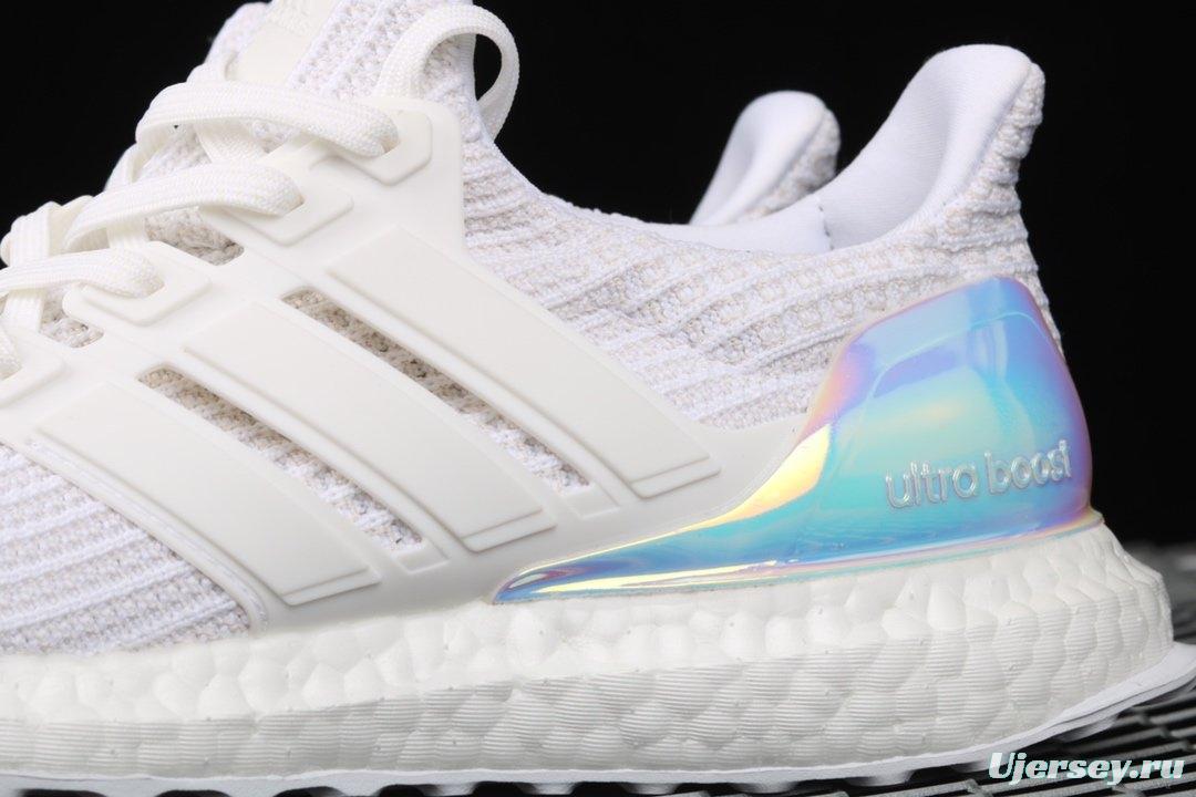 Adidas Ultra Boost 4.0Iridescent BY1756 fourth generation knitted striped white laser UB