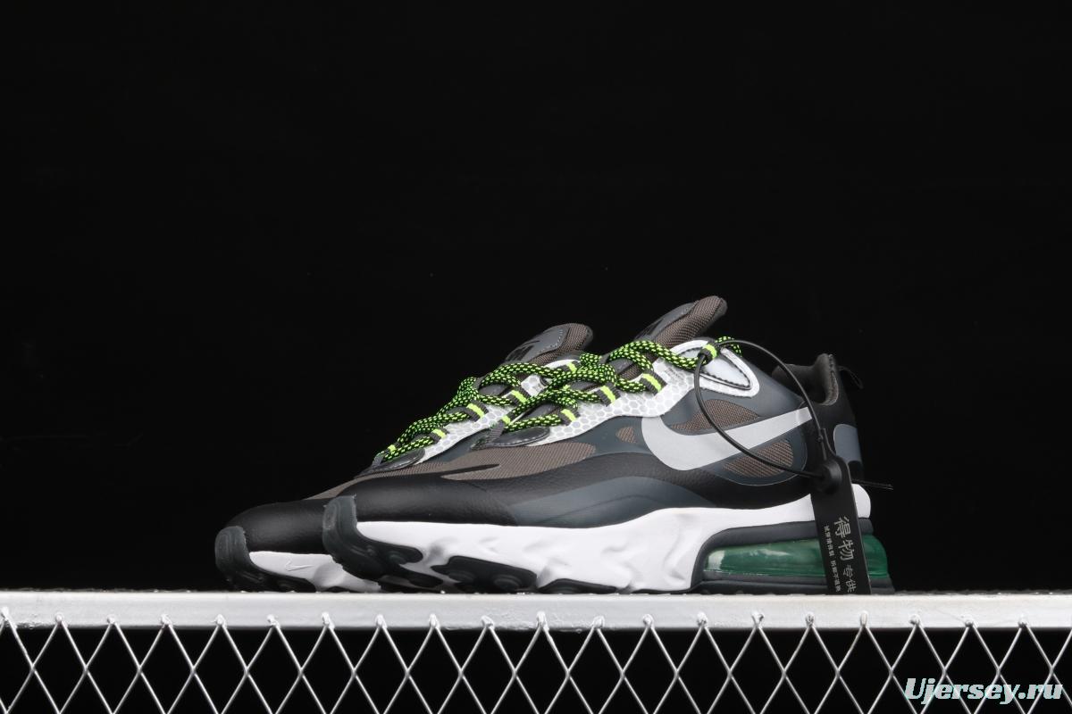 NIKE Air Max 270React new high-frequency mesh hollowing out function half-palm air cushion running shoes CT1647-001