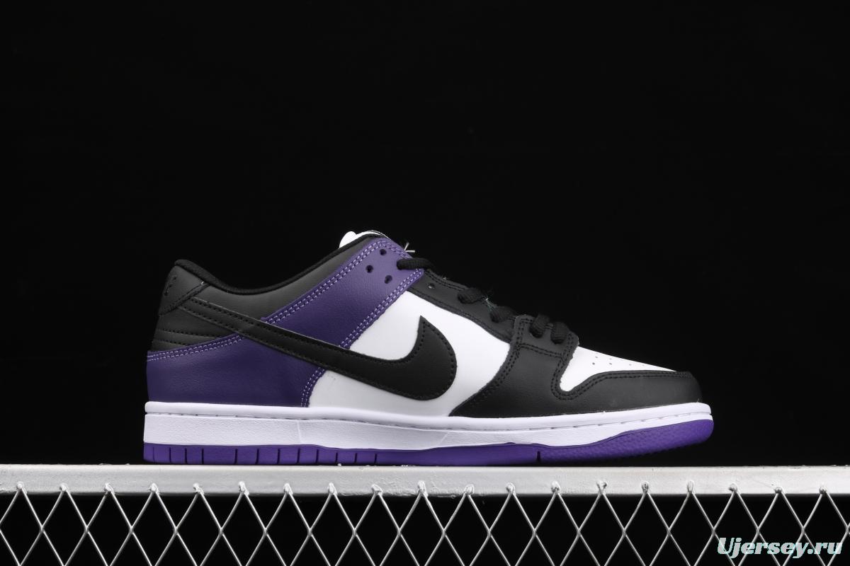 NIKE SB DUNK Low Court Purple black and purple North Carolina low-top leisure sports skateboard shoes BQ6817-500