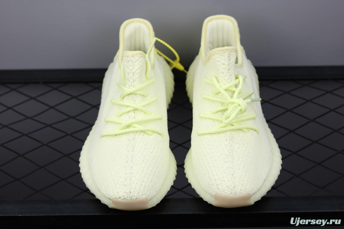 Adidas Yeezy 350V2 Real Boost Basf F36980 Darth Coconut 350 second generation light yellow original BASF popcorn