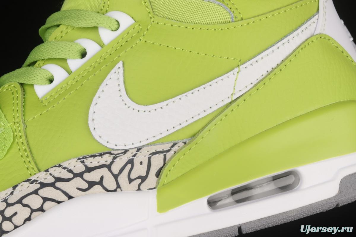 Jordan Legacy 312 apple green color Velcro three-in-one board shoes AQ4160-301