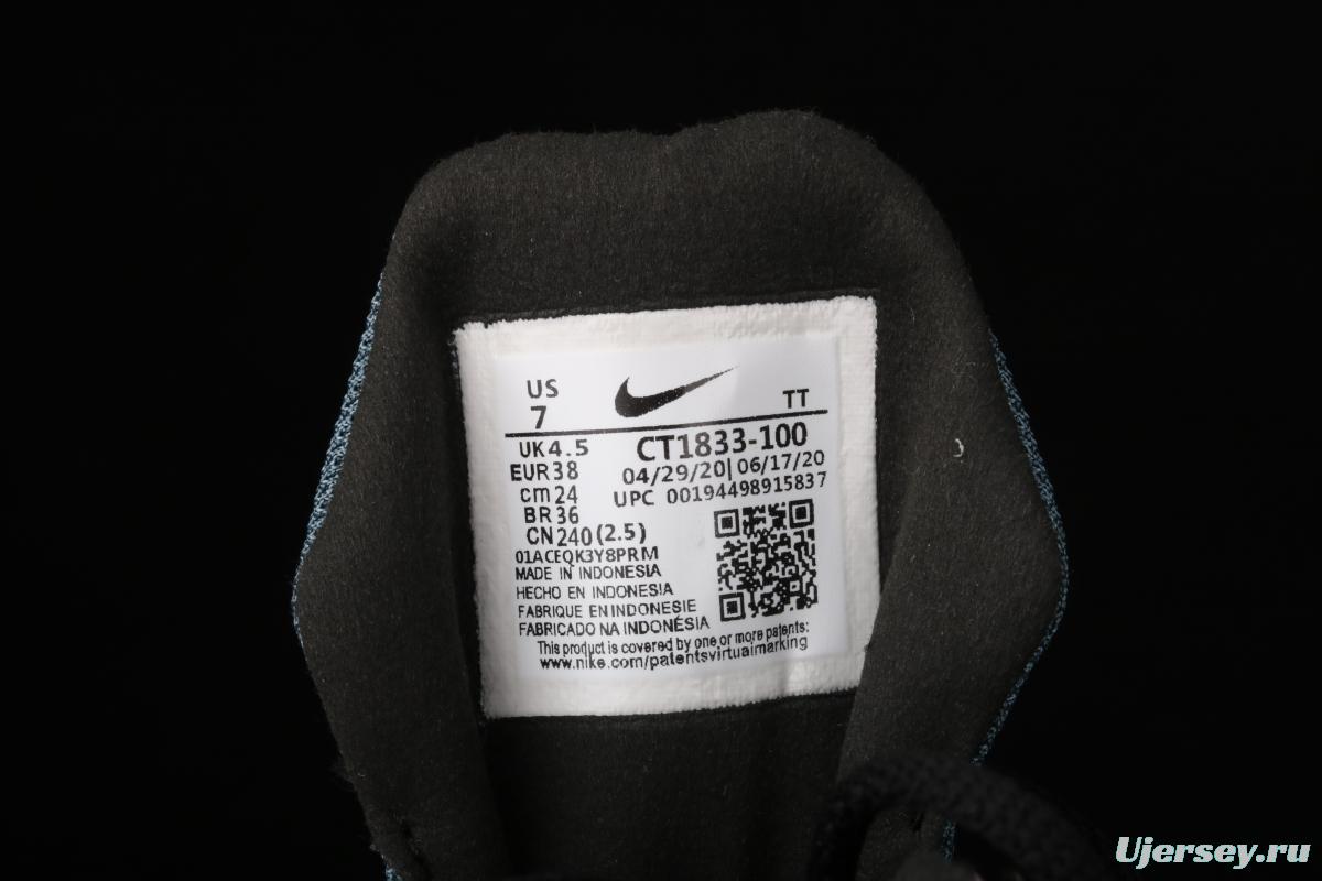 NIKE Air Max 270React new high-frequency mesh function half-palm air cushion running shoes CT1833-100