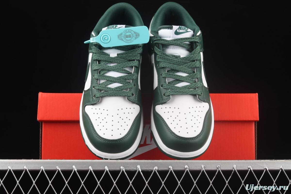 NIKE SB DUNK Low Team Green Michigan White and Green Slam Dunk Series low side Leisure Sports Skateboard shoes DD1391-101