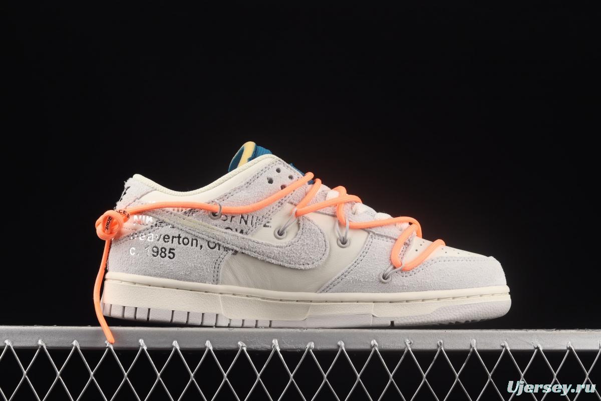 OFF-White x NIKE DUNK Low OW suede SB buckle rebound fashion casual board shoes DJ0950-119