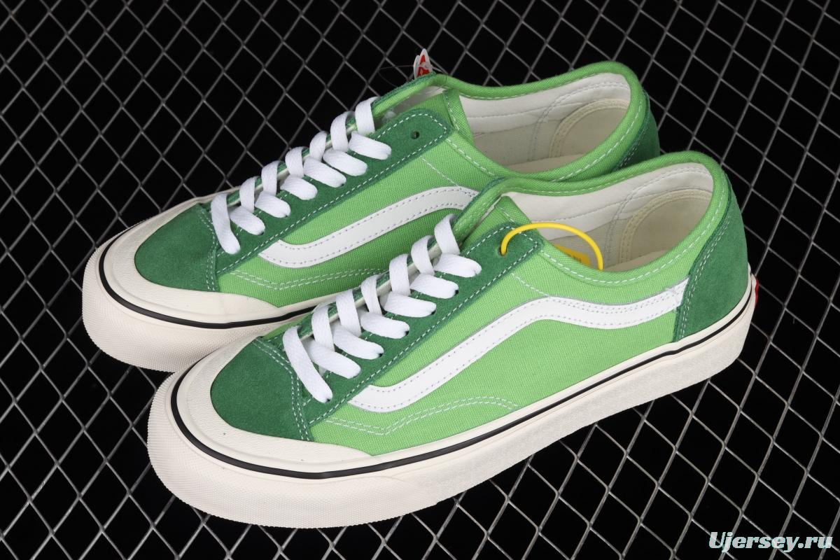 Vans Style 36 avocado green matching low-top sports shoes VN0A4UWI4SY