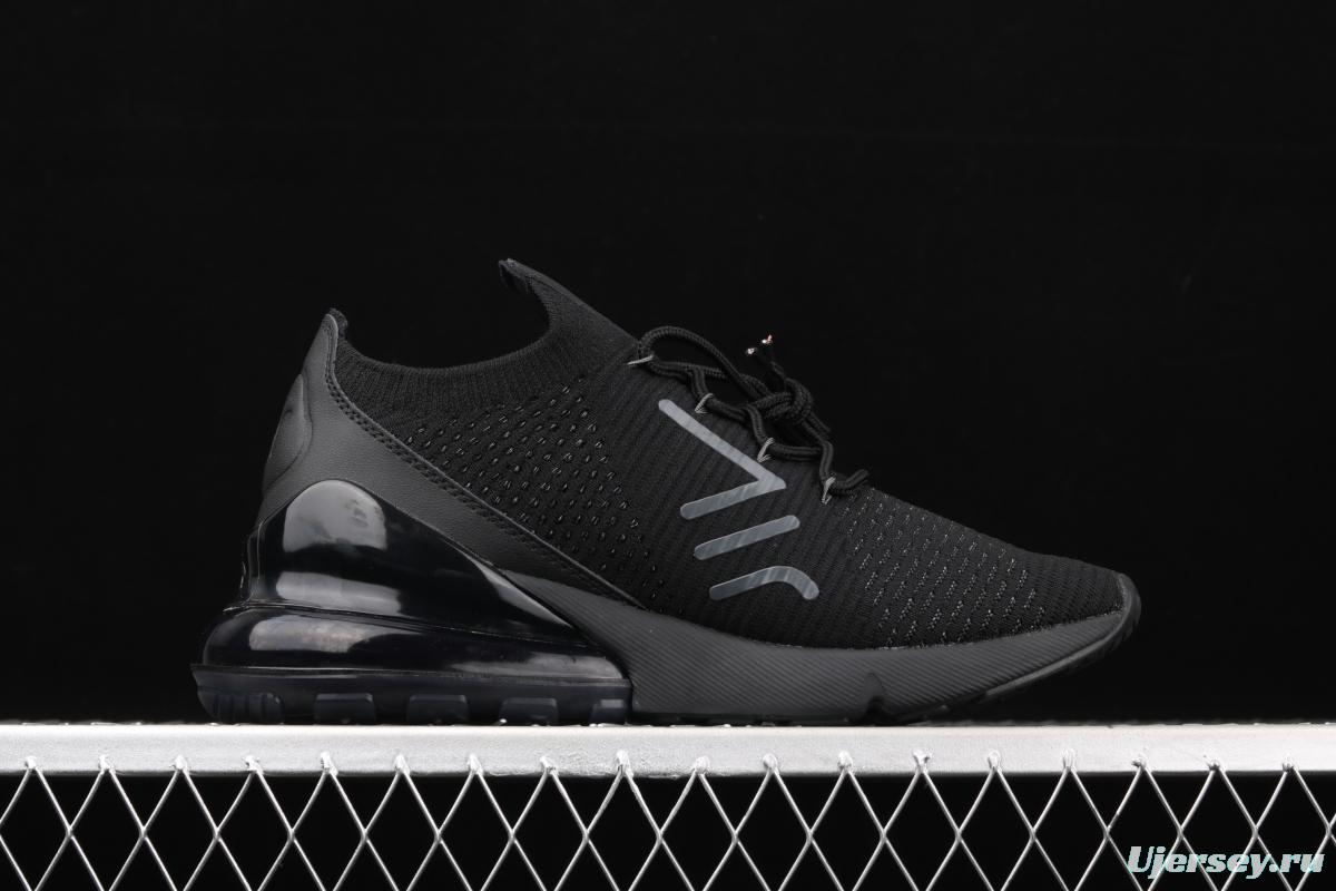 NIKE Air Max 270Flyknit retro style half palm air cushion running shoes AO1023-005