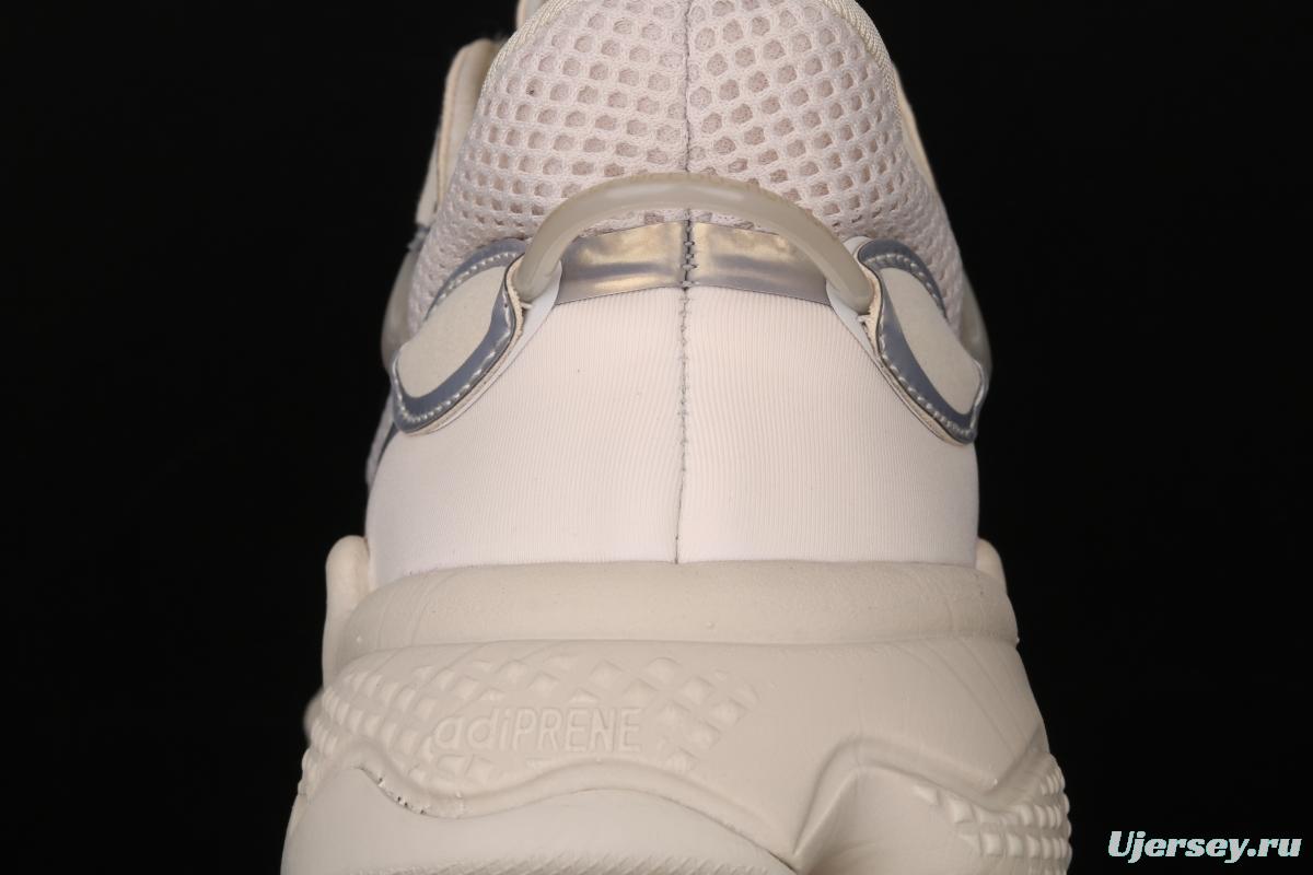 Adidas Originals Ozweego W FV9655 Darth clover retro 3M reflective breathable running shoes