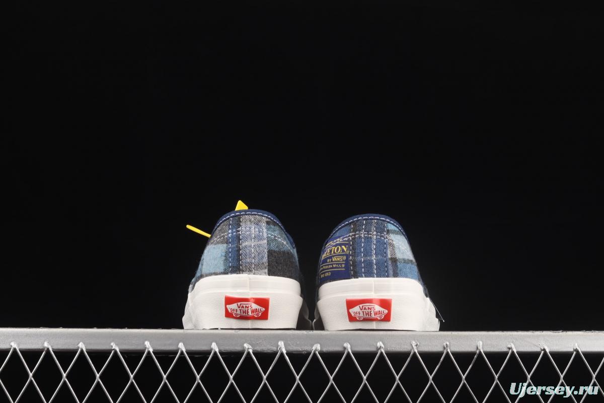 Vans Authentic x Pendleton joint name plaid series low-top casual board shoes VN0A54F29GS