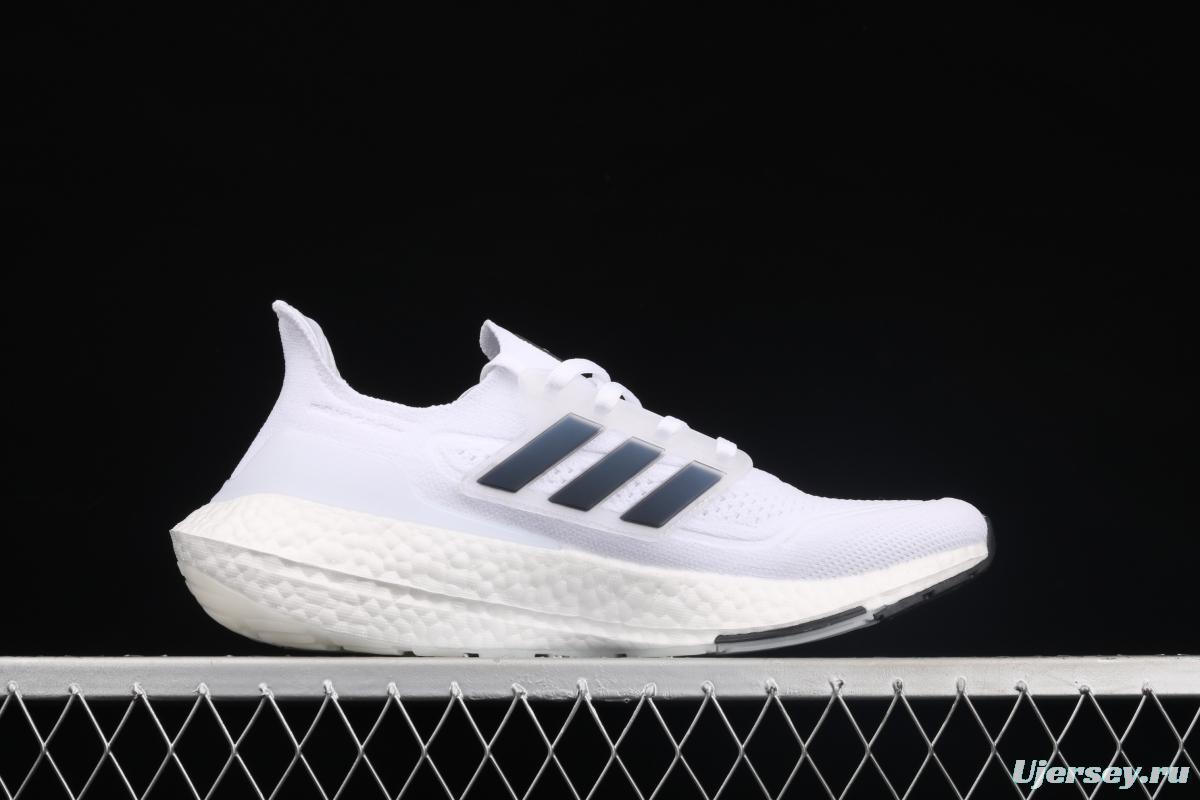 Adidas Ultra Boost 21 Consortium FY0837 Das new thick-soled popcorn running shoes
