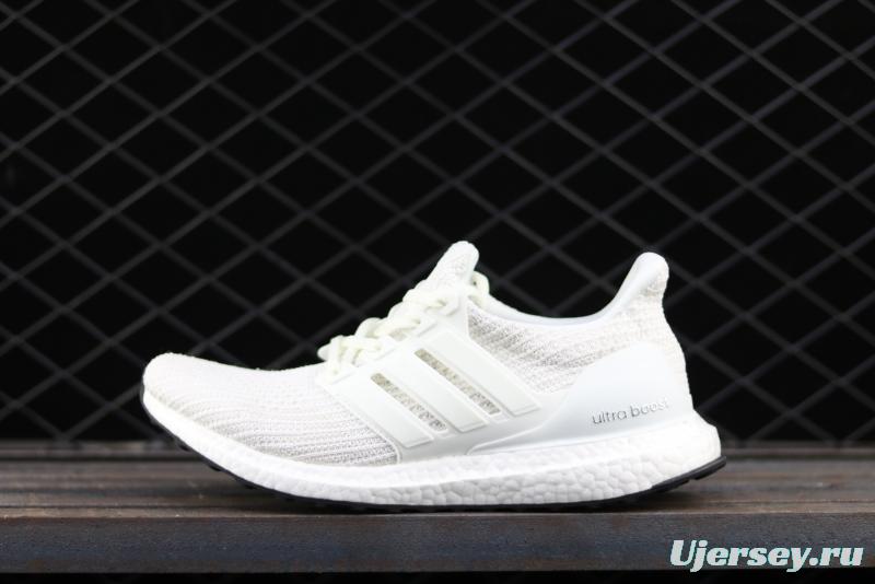 Adidas Ultra Boost 4.0BB6168 fourth generation knitted striped pure white UB