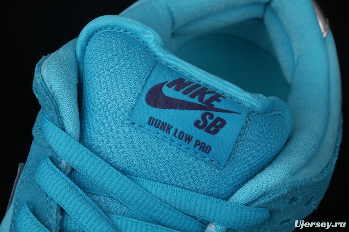 NIKE SB DUNK Low Pro sky blue wool-like low-top casual board shoes BQ6817-400