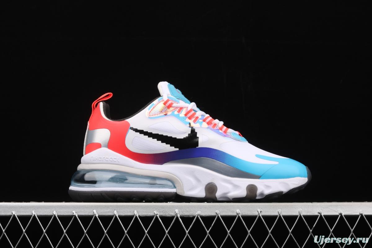 NIKE Air Max 270React new high-frequency mesh function half-palm air cushion running shoes DC0833-101