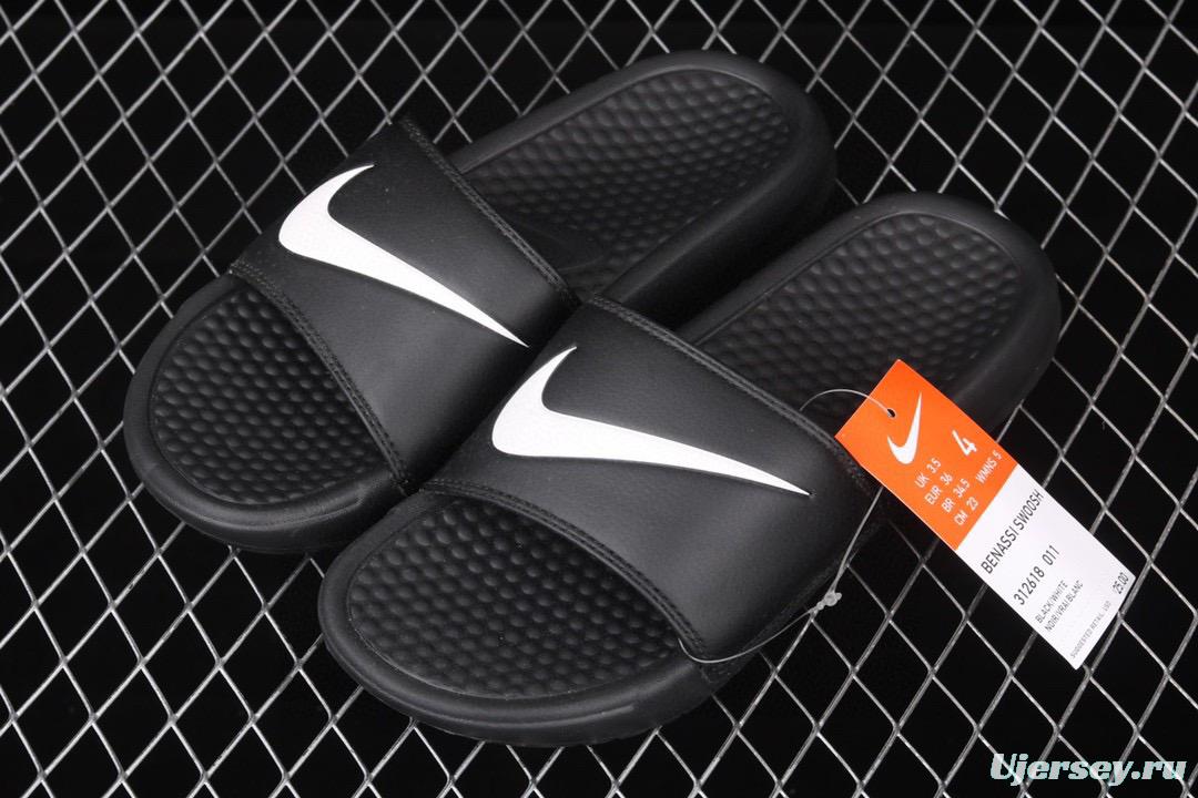 NIKE Benassi Dou Ultra Slid # PEACEMINUSONE same style # authentic slippers Life mixed Summer Beach slippers 312618-011