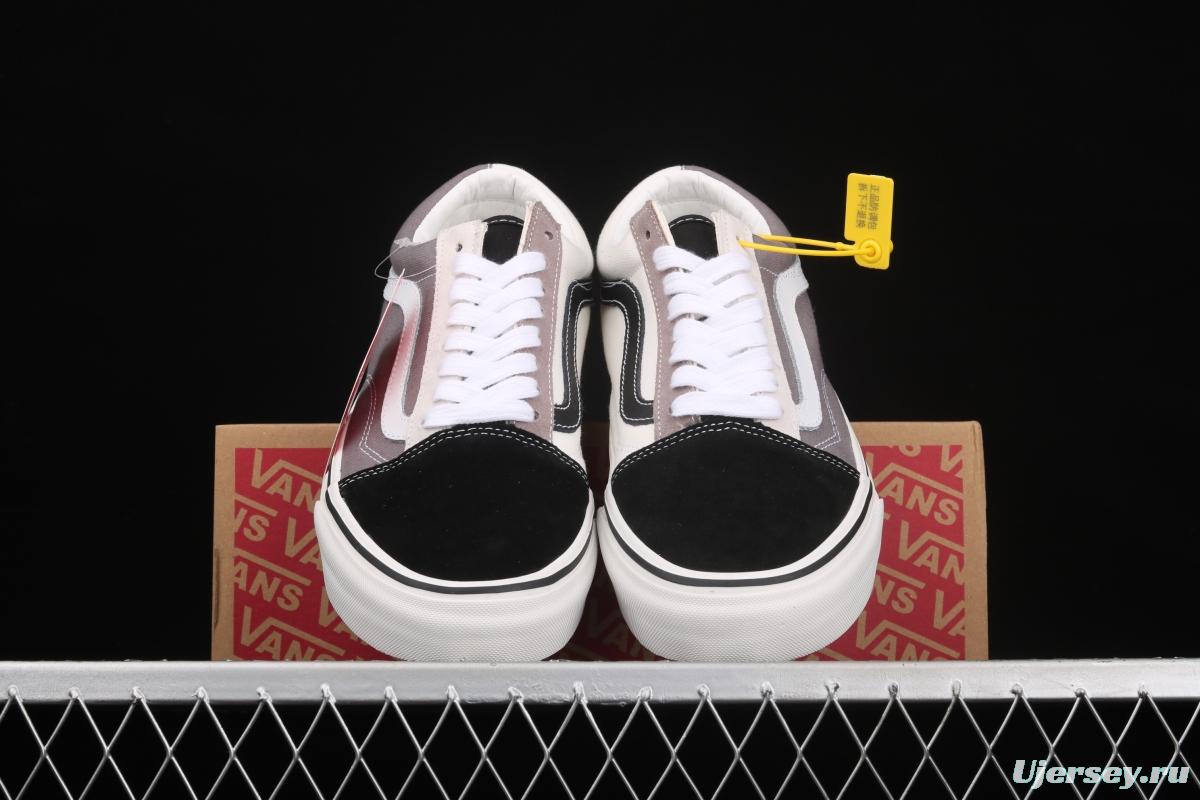 Vans Style 36 million black, white and gray color low-side vulcanized canvas casual shoes VN0A38G2XFI