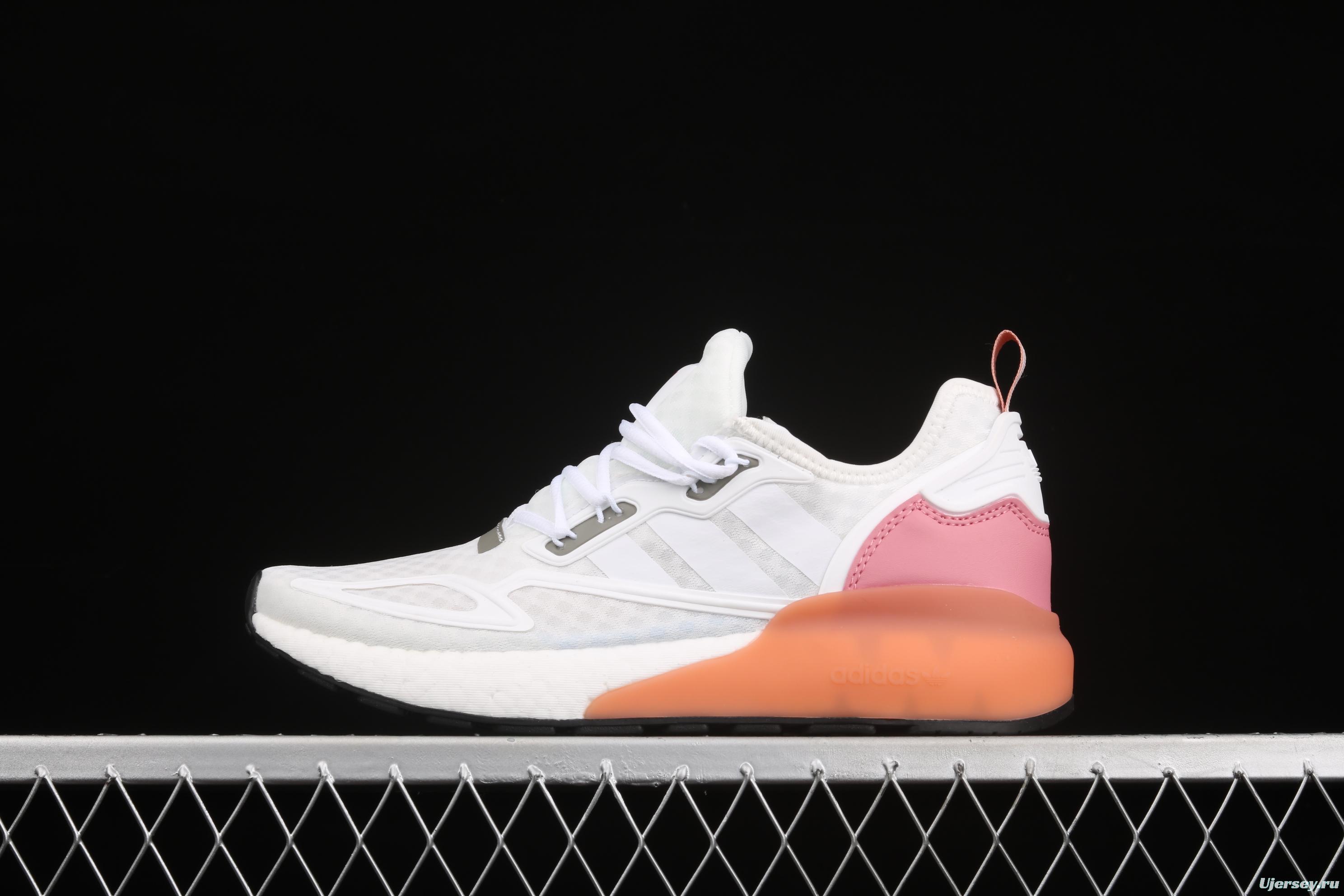 Adidas ZX 2K Boost G58090 20 Summer New Clover Popcorn vintage running shoes