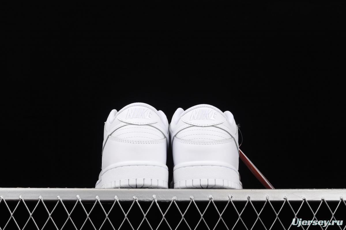 NIKE SB DUNK Low Prm pure white color SB buckle rebound fashion leisure board shoes DD1503-109