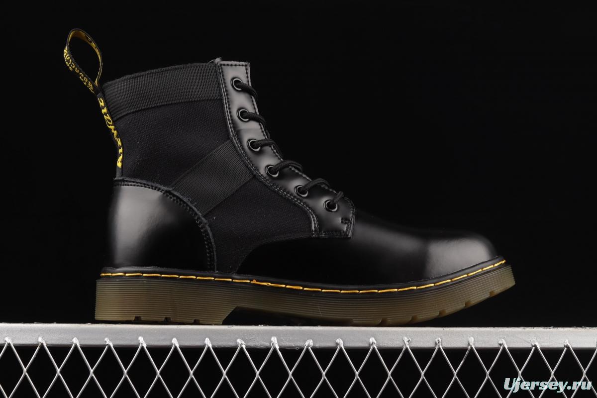 Dr.martens Martin boots 1466 series bright leather splicing six-hole Gaobang BLAKE