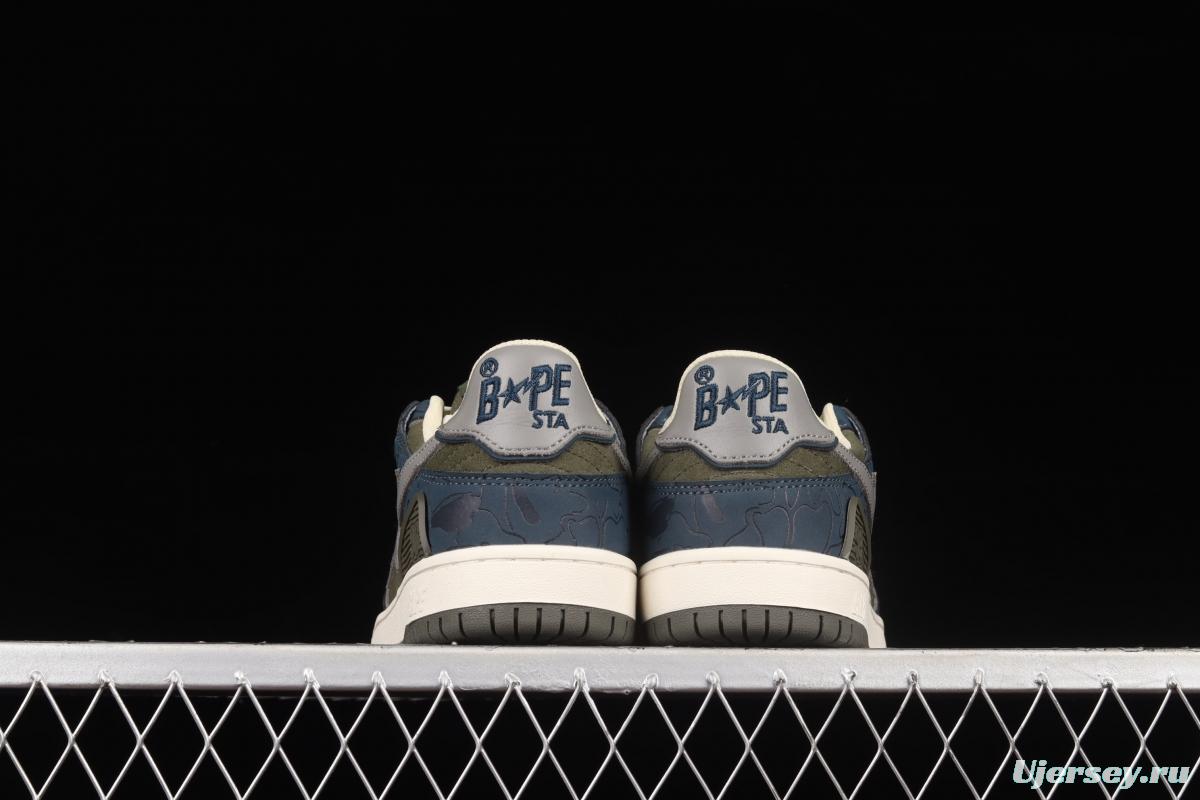 Human MAdidase Bape Sta Sk8 To Nigo trend godfather Nigo brand ape head classic skateboard shoes 1H80291019
