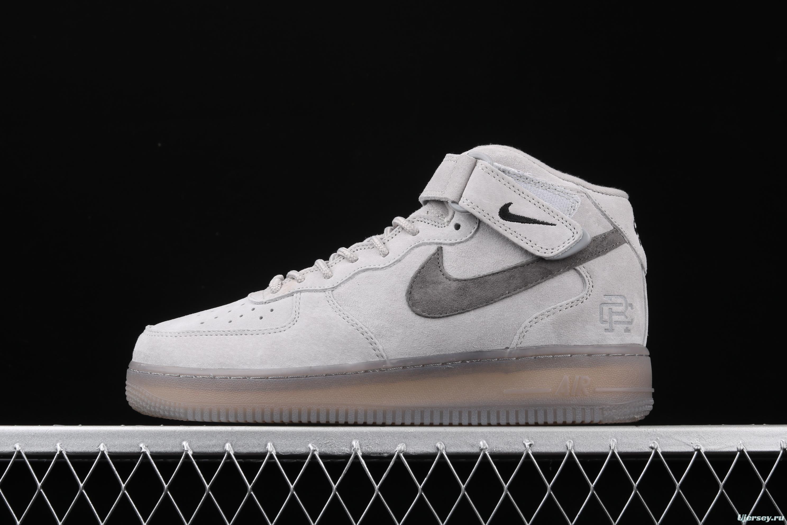 NIKE Air Force 1 Mid'07 High profile Space Ash Color matching 807618-208