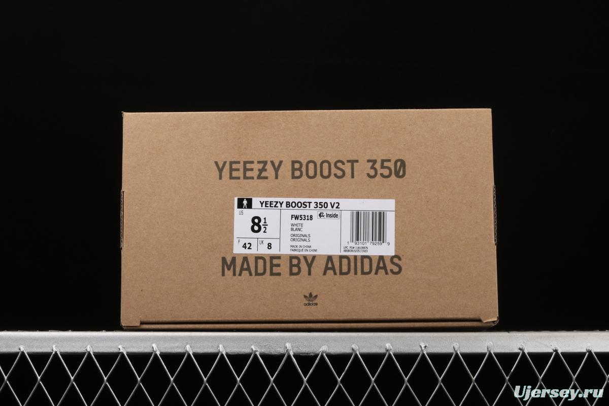Adidas Yeezy Boost Basf 350 V2 FW5318 Darth Coconut 350 second generation hollowed-out swan white sky star color BASF Boost original