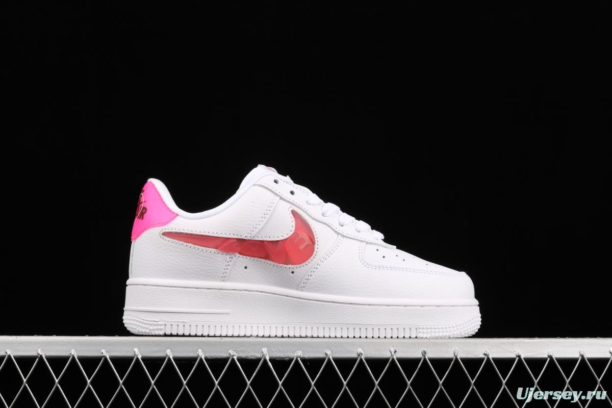 NIKE Air Force 1x 07 Low Valentine's Day jelly hook low side leisure sports board shoes CV8482-100