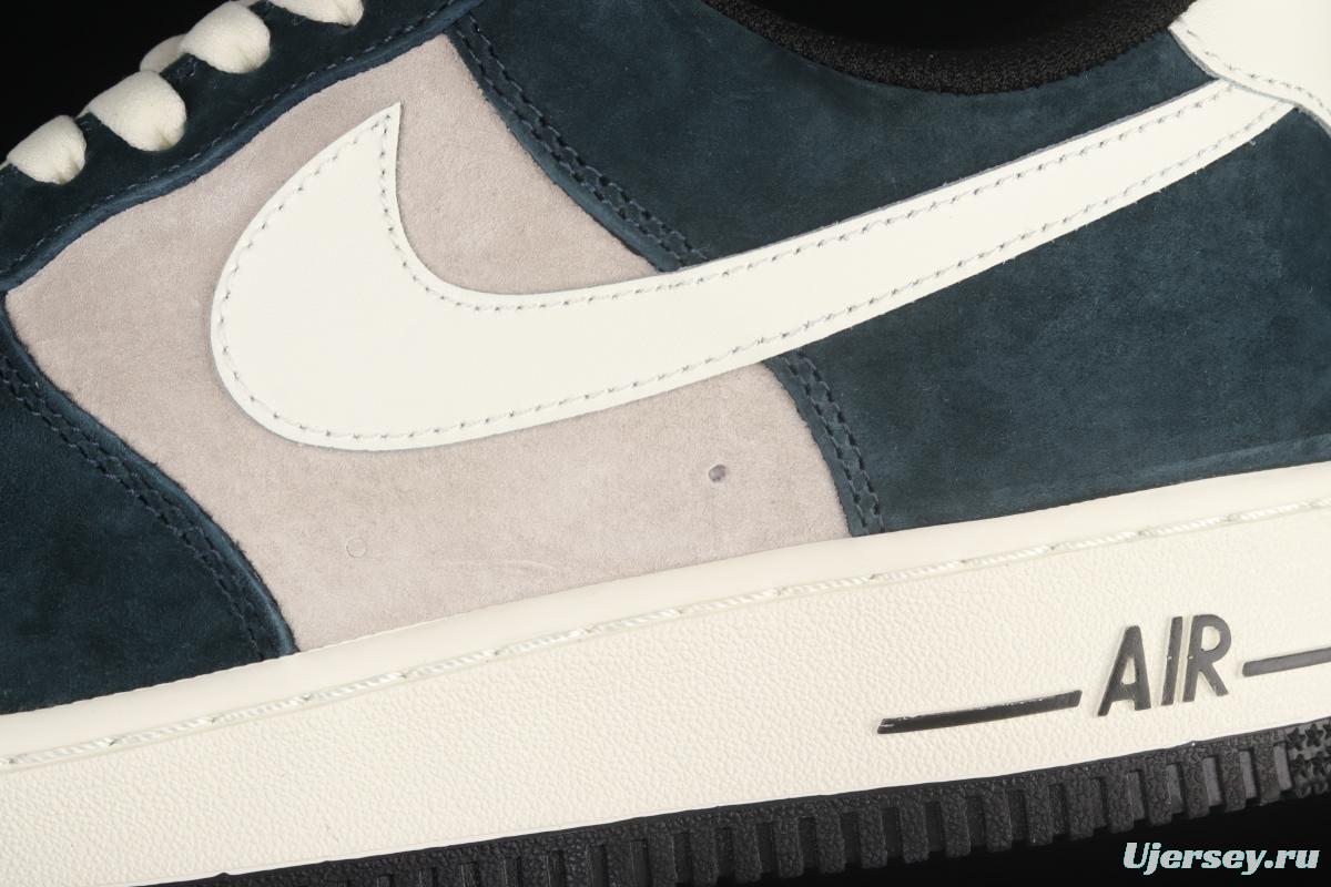 NIKE Air Force 1' 07 Low gray-white and green suede low-top casual board shoes NT9955-318