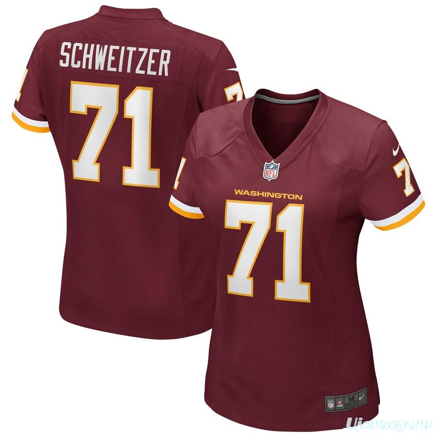 Women's Wes Schweitzer Burgundy Player Limited Team Jersey