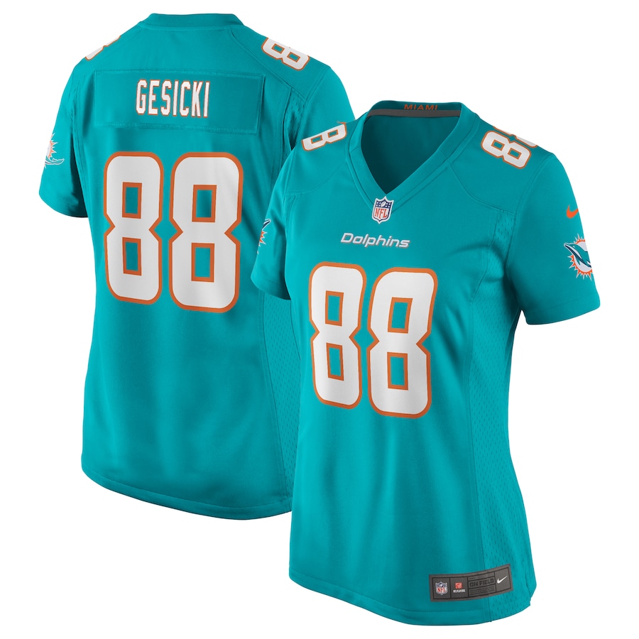Women's Mike Gesicki Aqua Player Limited Team Jersey