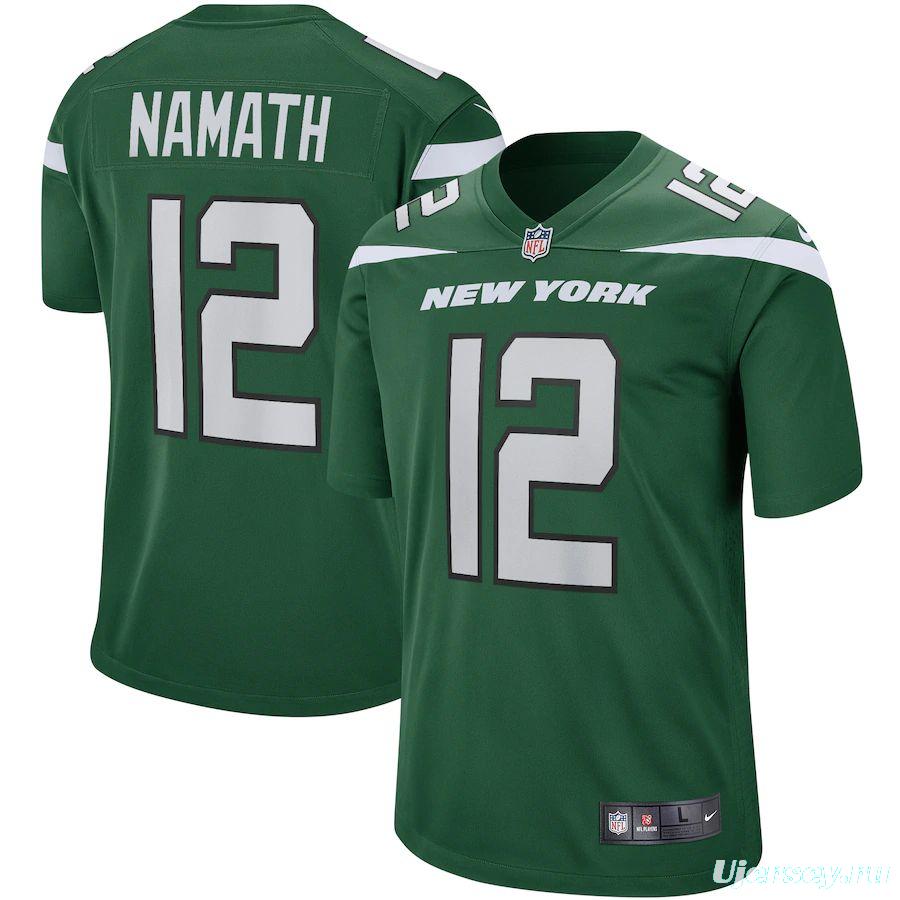 Men's Joe Namath Gotham Green Retired Player Limited Team Jersey