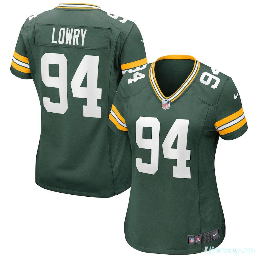 Women's Dean Lowry Green Player Limited Team Jersey