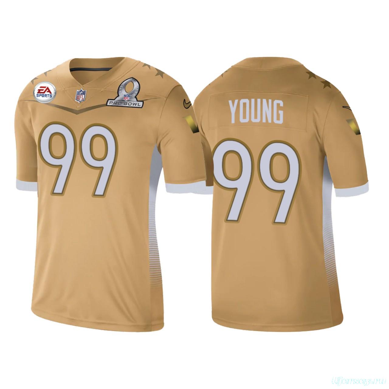 Men's Chase Young Gold 2021 NFC Pro Bowl Player Limited Team Jersey