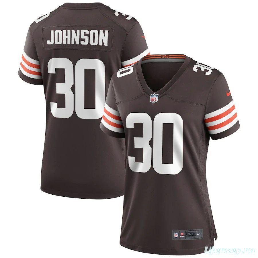 Women's D'Ernest Johnson Brown Player Limited Team Jersey