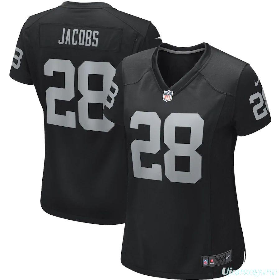 Women's Josh Jacobs Black Player Limited Team Jersey