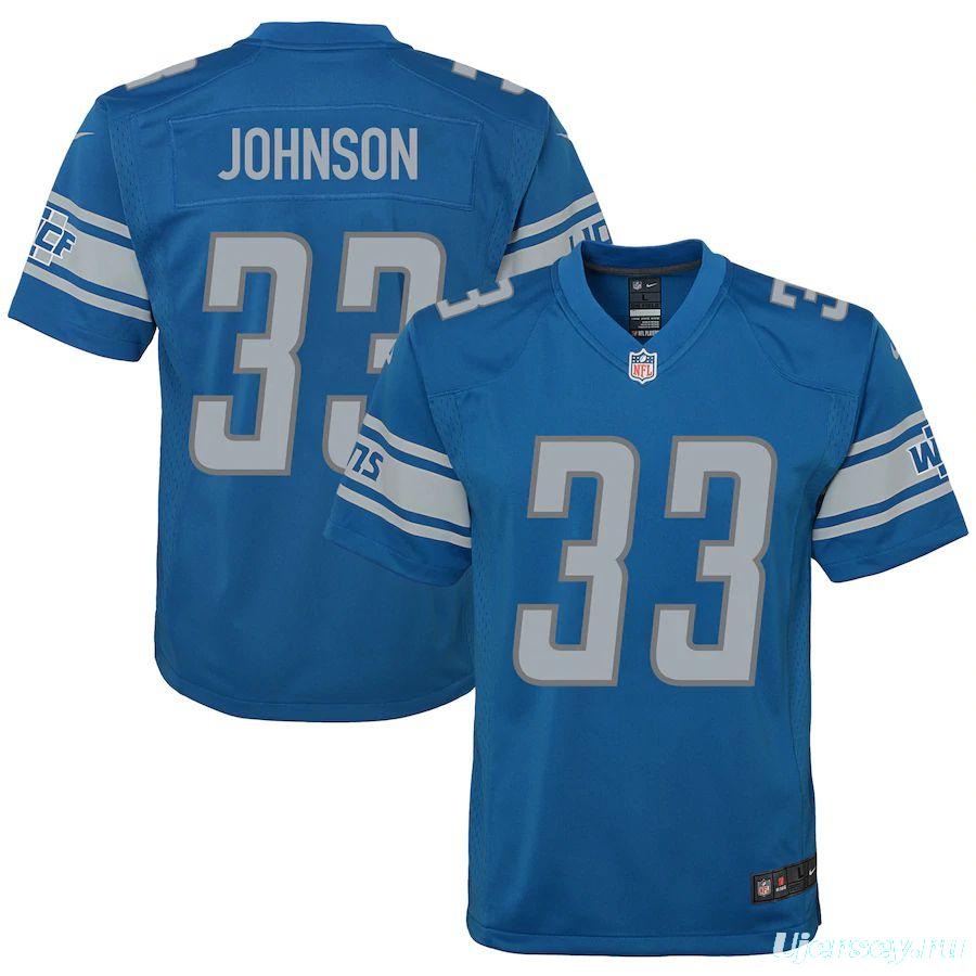 Youth Kerryon Johnson Player Limited Team Jersey - Blue