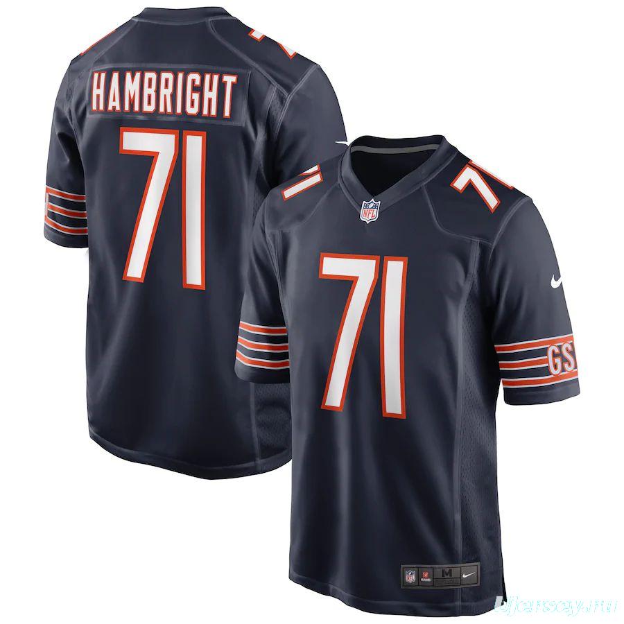 Men's Arlington Hambright Navy Player Limited Team Jersey