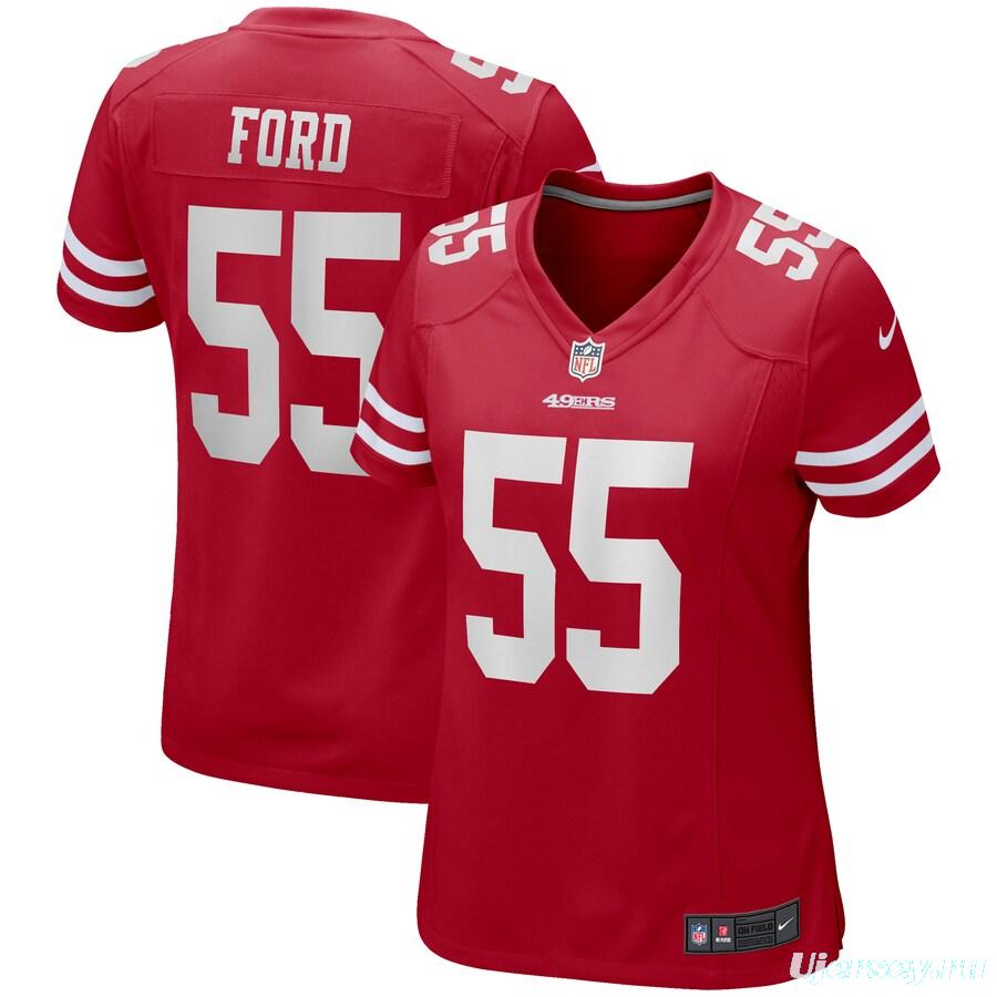 Women's Dee Ford Red Player Limited Team Jersey