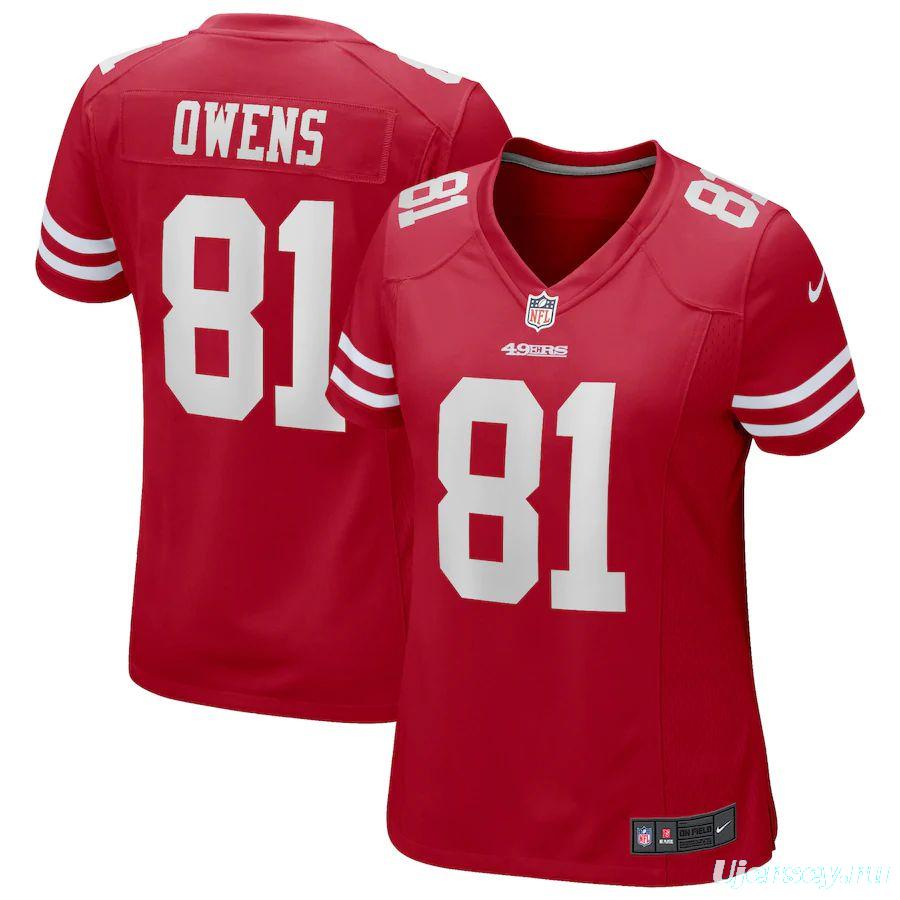 Women's Terrell Owens Scarlet Retired Player Limited Team Jersey