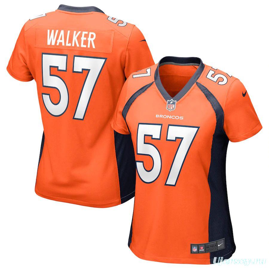 Women's DeMarcus Walker Orange Player Limited Team Jersey