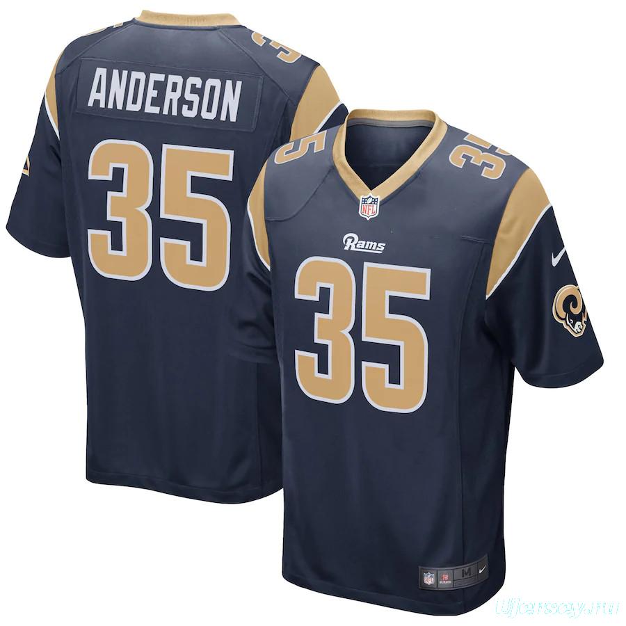 Men's C.J. Anderson Navy Player Limited Team Jersey