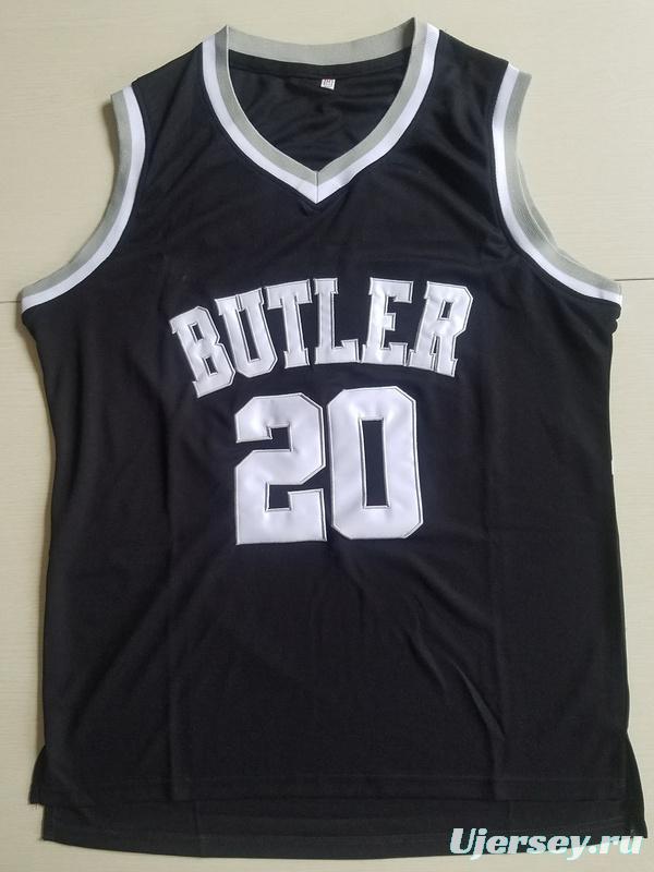 Gordon Hayward 20 Butler College Black Basketball Jersey