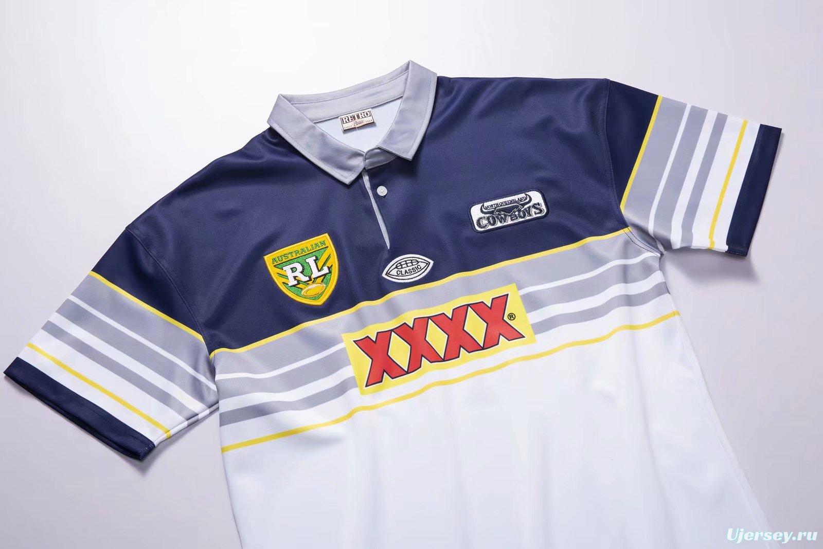 North Queensland Cowboys 1995 Retro Rugby Jersey