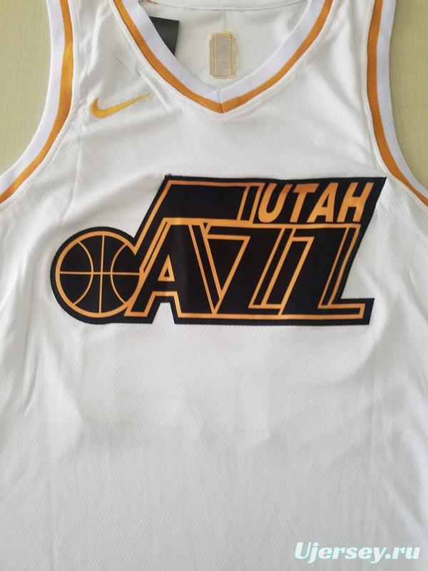 Donovan Mitchell 45 White Golden Edition Jersey