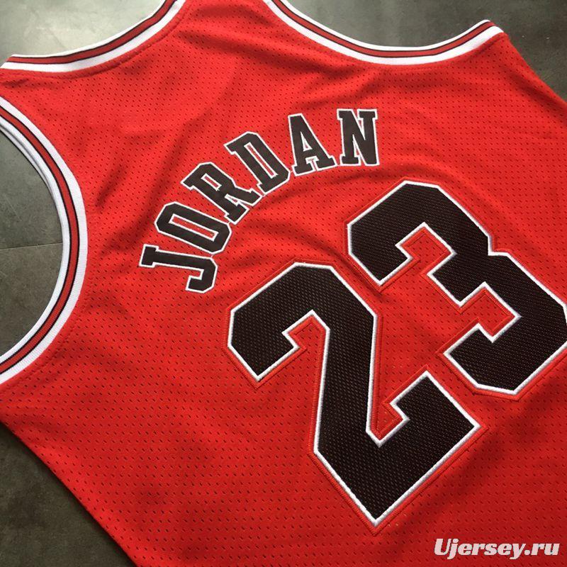 Men's Michael Jordan Red Retro Classic Team Jersey