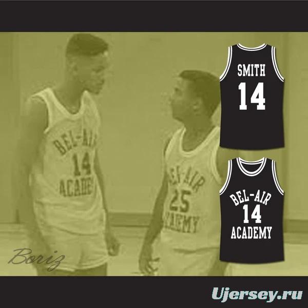 The Fresh Prince of Bel-Air Will Smith Bel-Air Academy Black Basketball Jersey
