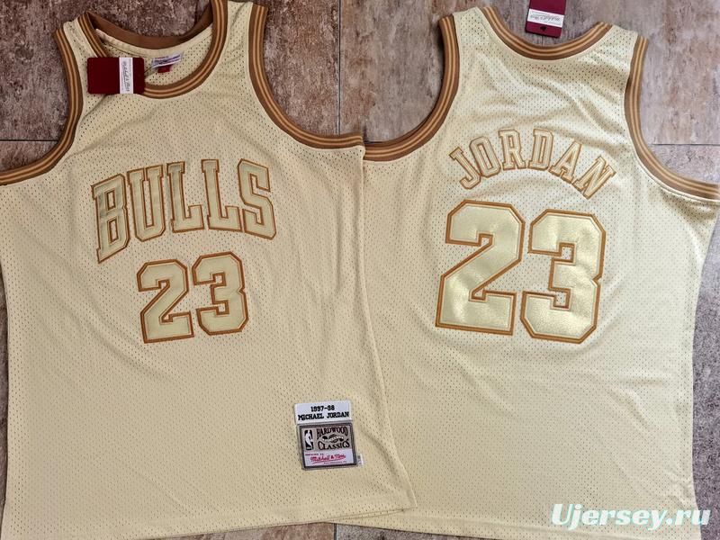 Men's Michael Jordan Golden Retro Classic Team Jersey