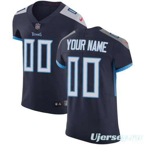 Men's Navy Customized Elite Team Jersey